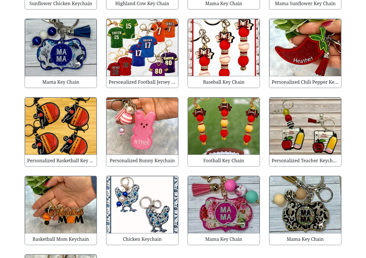 Auntie Boo Crafts — keychain listings